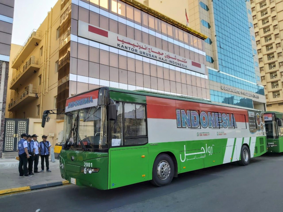 Bus Shalawat Siap Layani Jamaah Haji di Makkah Cek&Ricek