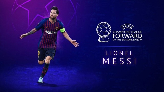 Messi Sabet Penghargaan "Forward of the Season"