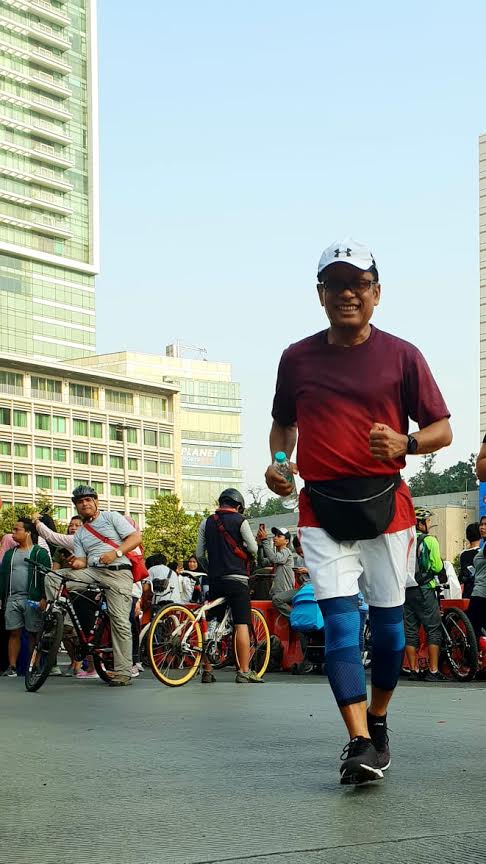 Ketua MWA UI Saleh Husin Pemanasan Menuju BNI ITB Ultra Marathon 2019