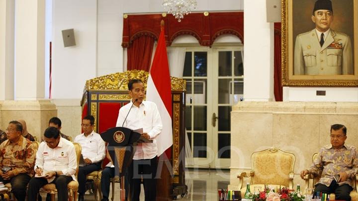 Presiden Ucapkan Terima Kasih Kepada Wapres dan Para Menteri Kabinet Kerja