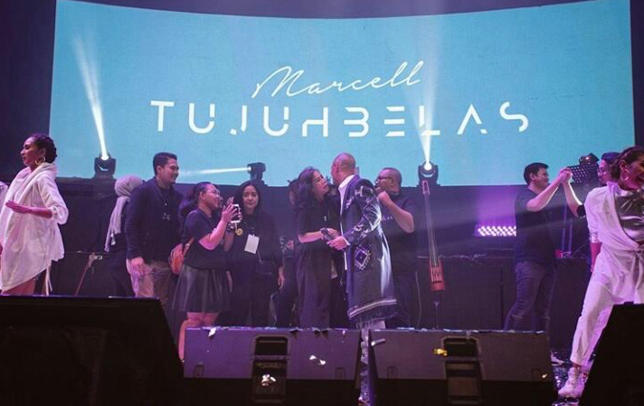Raisa Tampil di Konser "Marcell Tujuh Belas"
