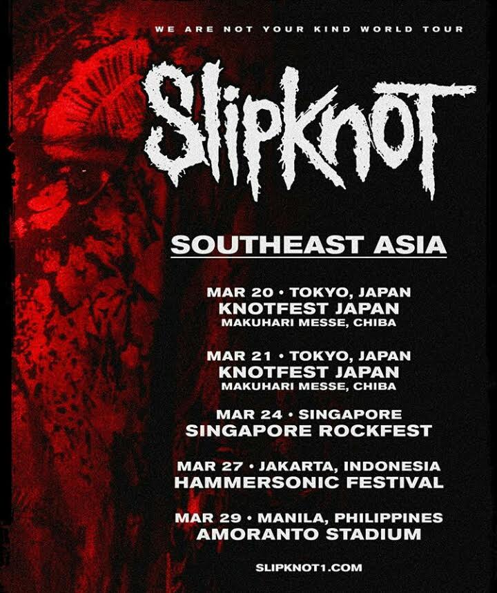 Slipknot Hadir di Festival Musik Metal Hammersonic 2020 di Indonesia