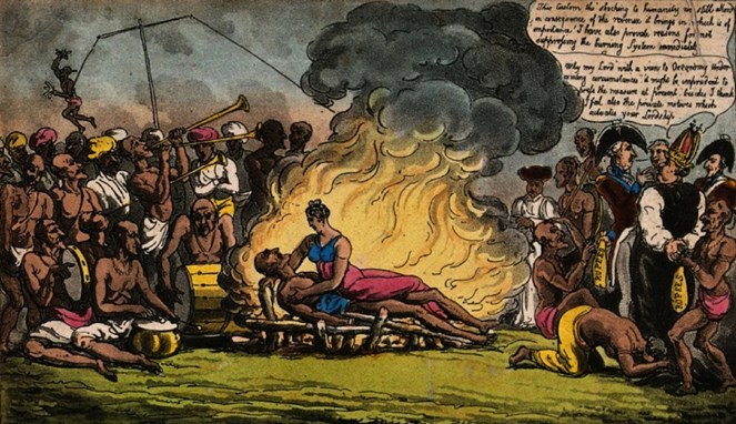Pemerintah Kolonial Inggris Melarang Ritual Sati di India