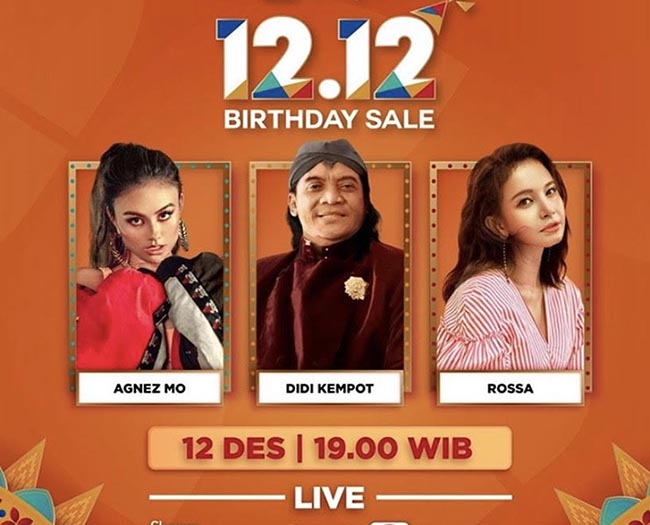 Agnez Mo Meriahkan Shopee Birthday Sale 12.12