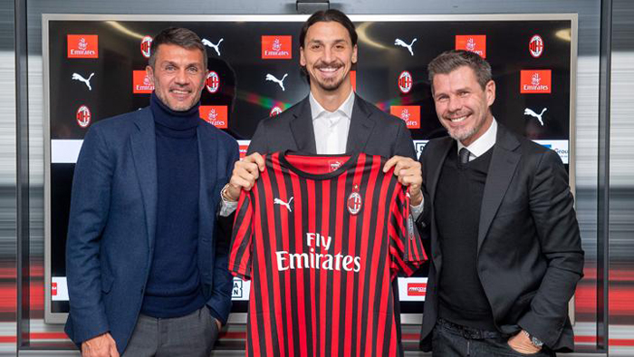 Kembali ke AC Milan, Ibrahimovic Pilih Nomor Punggung Pirlo