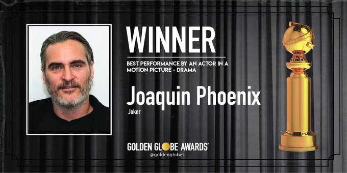 Berkat Joker, Joaquin Phoenix Raih Gelar Aktor Terbaik di Golden Globe 2020