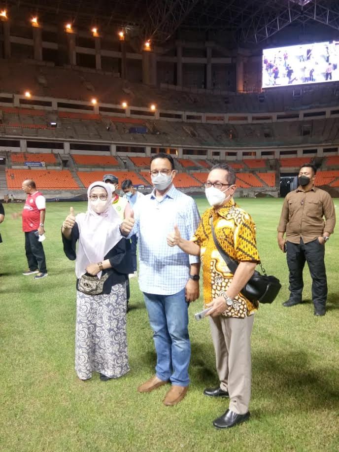 Saling Puji Nidji dan Anies di Stadion Internasional Jakarta 