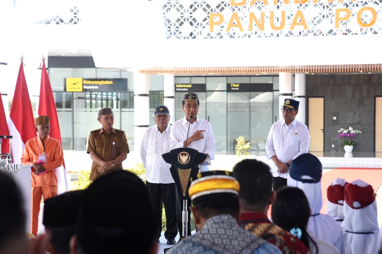 Jokowi Resmikan Bandara Panua Powuhato Gorontalo Senilai Rp437 Miliar