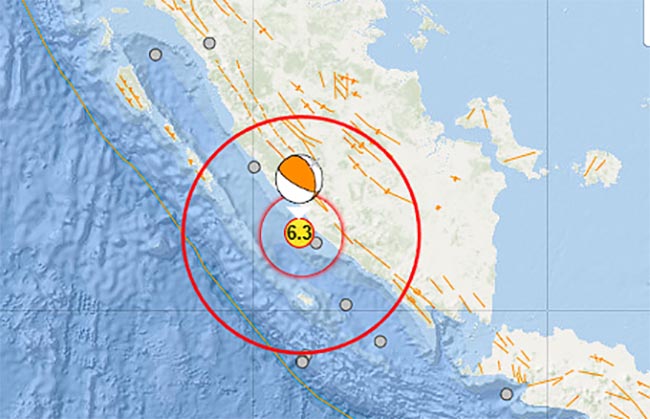 Gempa M 6,3 Guncang Bengkulu, Tak Berpotensi Tsunami